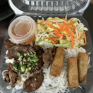 33. Eggrolls and Grilled Pork Bowl