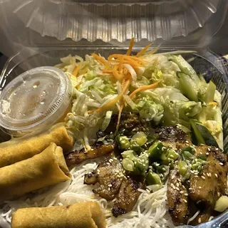 35. Eggrolls and Grilled Chicken Bowl