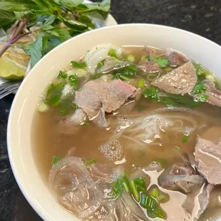 The mau pho soup