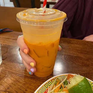 Thai Iced Tea (sub coconut milk)