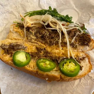 Garlic Beef Banh Mi