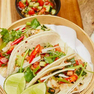 tacos...chicken, pork, beef, shrimp