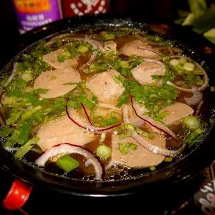 Pho with Beef Meatballs