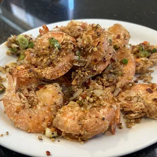 Perfect side -- garlic shrimp.