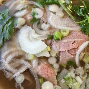 Rare steak pho