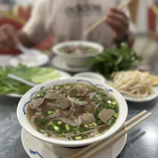 12. Eye Round Steak and Meat Balls Pho