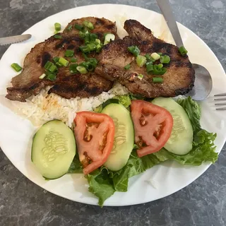 41. BBQ Pork Chop Rice Plate