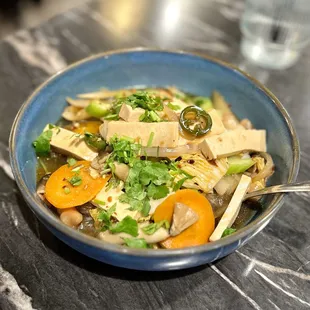Vegan stir-fried noodles (these were spicy! But I'm a spice wimp). instagram: jax.vegan.eats