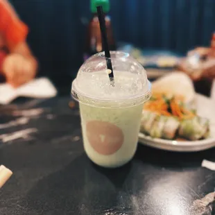 Honey Dew Iced Vegan Drinks with Coco Cream