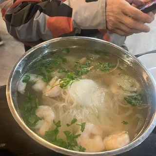 9. Shrimp with Chicken Broth Soup