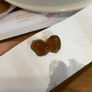 Fake Tapioca boba made out of gelatin