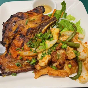PORK CHOP AND LEMON GRASS CHICKEN