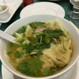 Half order of won ton soup
