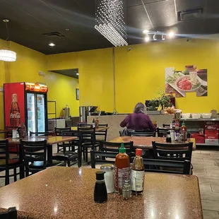 the interior of a restaurant
