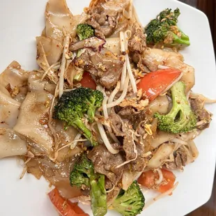 32. Wide Noodles Stir Fried