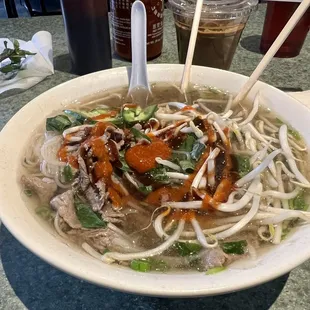 Pho Tai all dressed up.