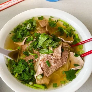 Pho tai with flank