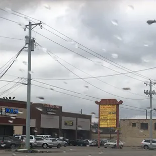 outside