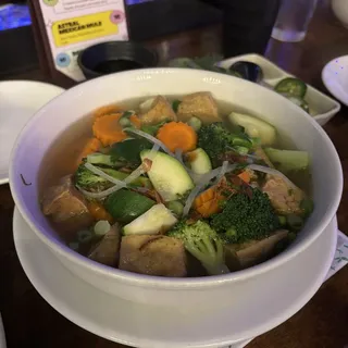 12. Vegetarian Pho Tofu & Mixed Veggies Soup