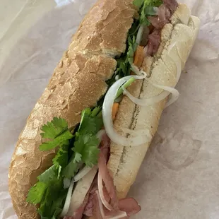 Combination Vietnamese sandwich. It was delicious!
