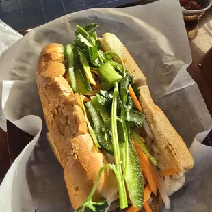 Their Bahn mi was packed with meat, and we loved it IT WAS SO DELICIOUS   Would 100% come again.