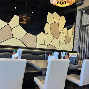 Interesting decor, made the room seem bigger