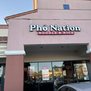 Pho Nation Store Front, Sprouts Center at Four Corners, Newark, CA.