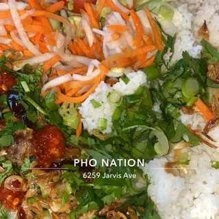 21. Grilled Chicken, Salad & Soup Com ga nuong