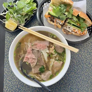 01. Pho Nation Special #1  B05. Grilled Beef Sandwich
