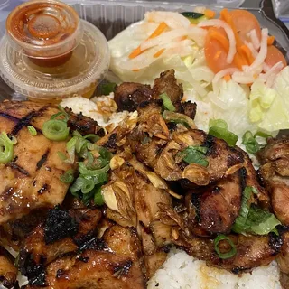 21. Grilled Chicken and Salad Rice Plate