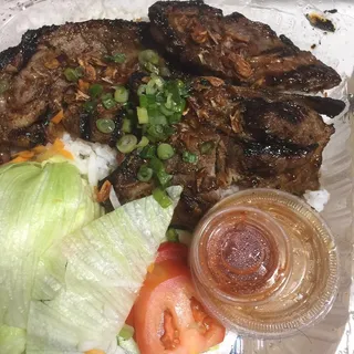 23. Grilled Porkchop and Salad Rice Plate