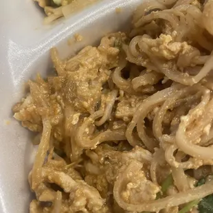 Chicken pad thai - very gross