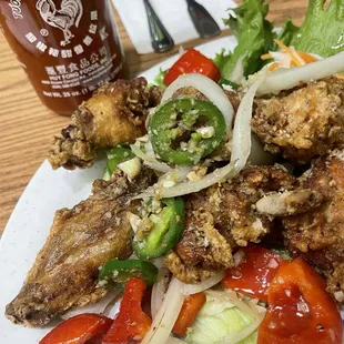 Salt and pepper fried chicken