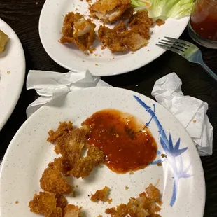 90% breading 10% calamari