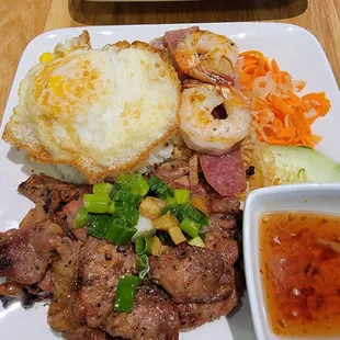 Combination rice plater