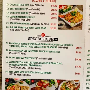 New menu