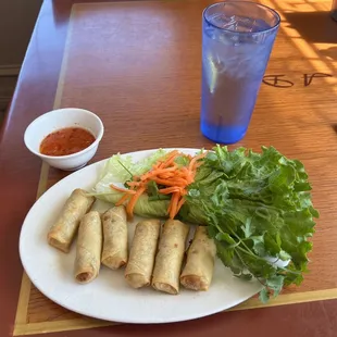 Vietnamese egg rolls, (Imperial Rolls?) $5.95 Really Good Tasting just right for a light meal.