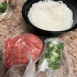 Love they put the meats separately pho lean beef, brisket, and meatballs