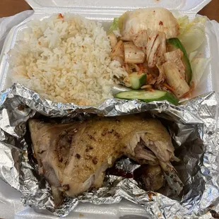 Crispy Fried Chicken with Garlic Butter