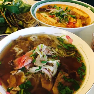 Combination pho with bun rieu!