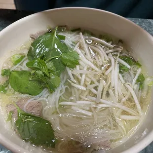 Meatless and noodleless soup