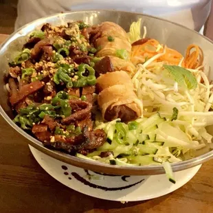 B3 - Bun Cha Gio Thit Nuong (Grilled Pork &amp; Egg Roll Bowl)