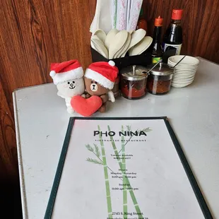 Menu cover