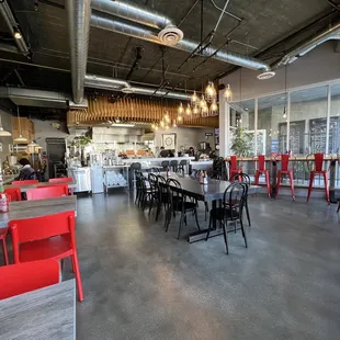 the interior of a restaurant