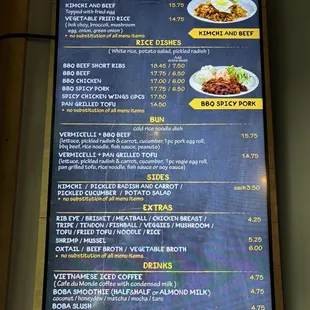 Menu (2/2) as of 10/18/23