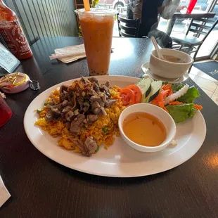 Rice Plate with Pork.