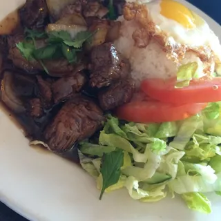 Shakin' Beef Rice Plate / Cóm Bó Lúc Lắc