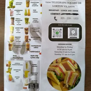 burritos and wraps, menu
