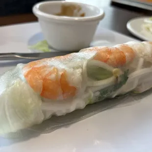 One of the two summer rolls ($6)