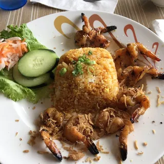 C5. Grilled Jumbo Shrimp Rice Plate